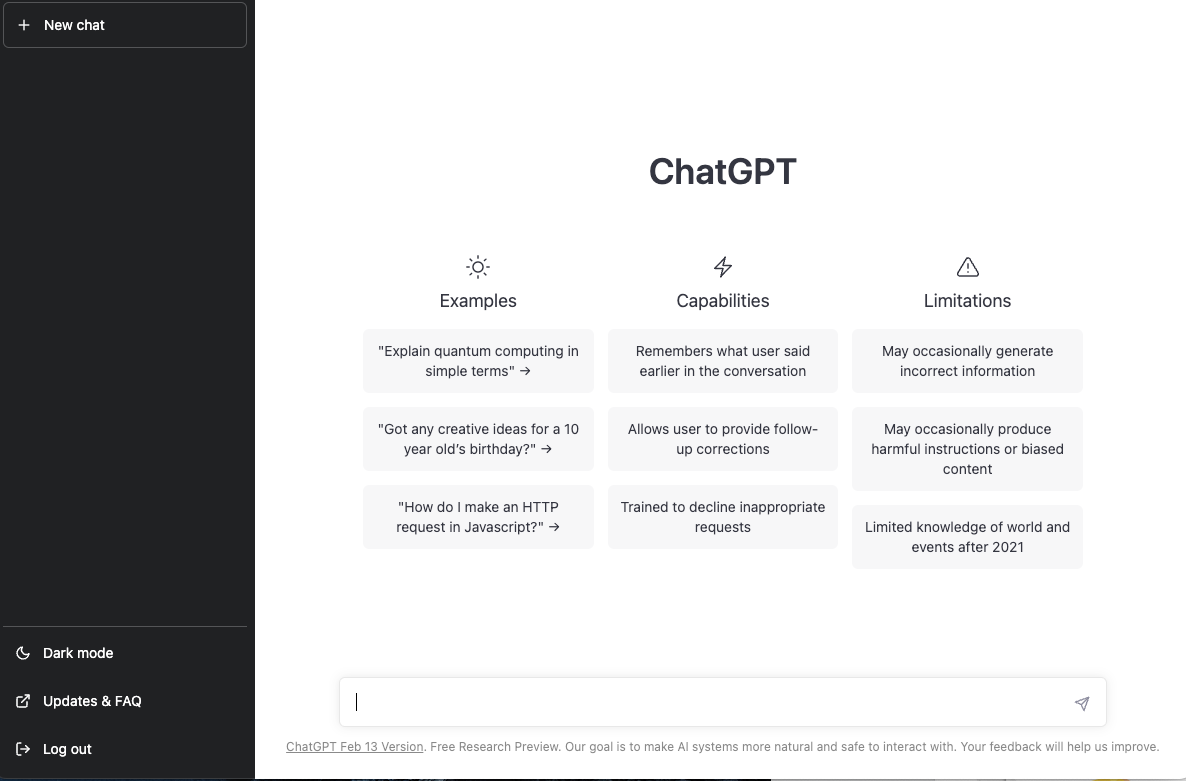 chatGPT聊天页